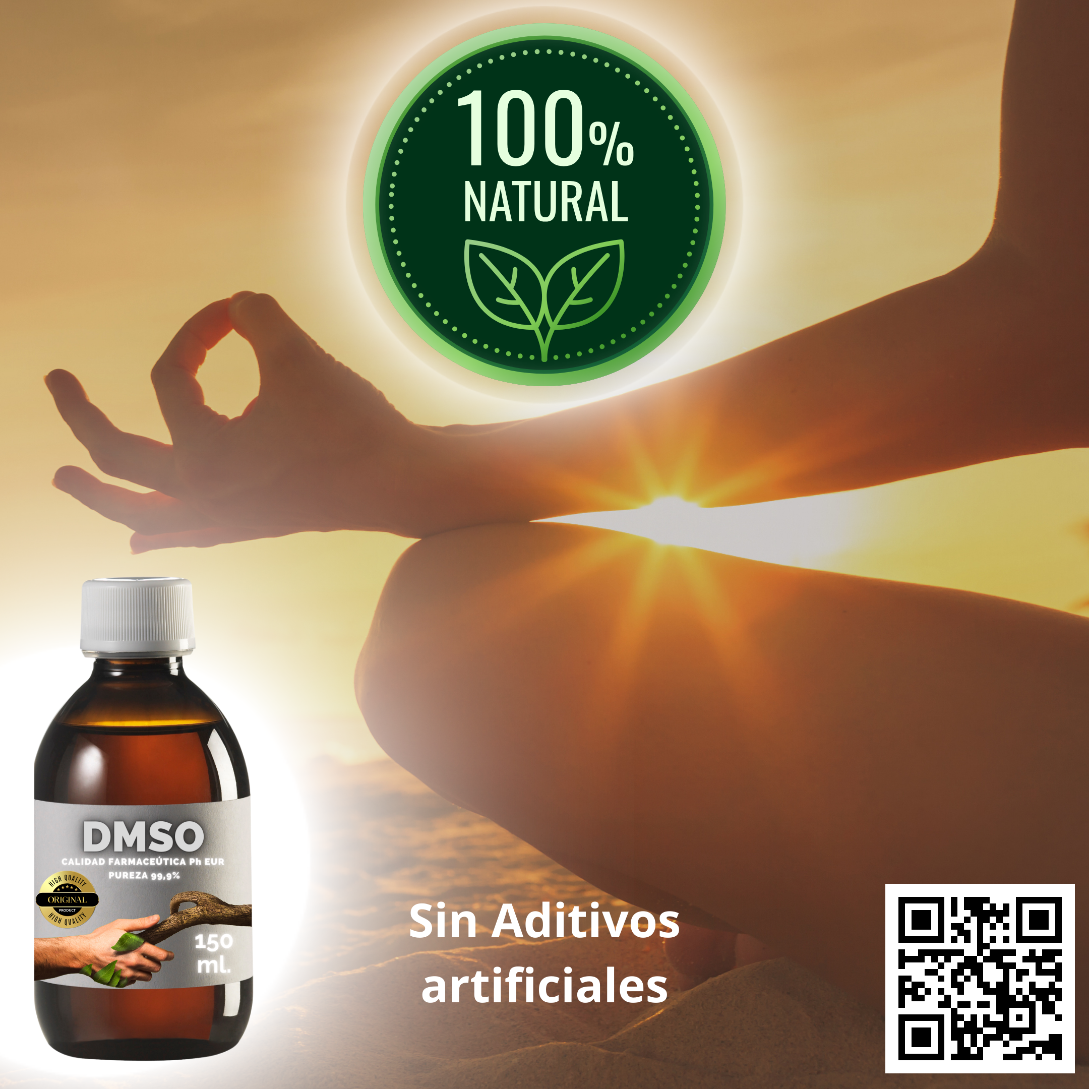 Paralelismo entre dimetilsulfóxido DMSO 150 ml. y Yoga