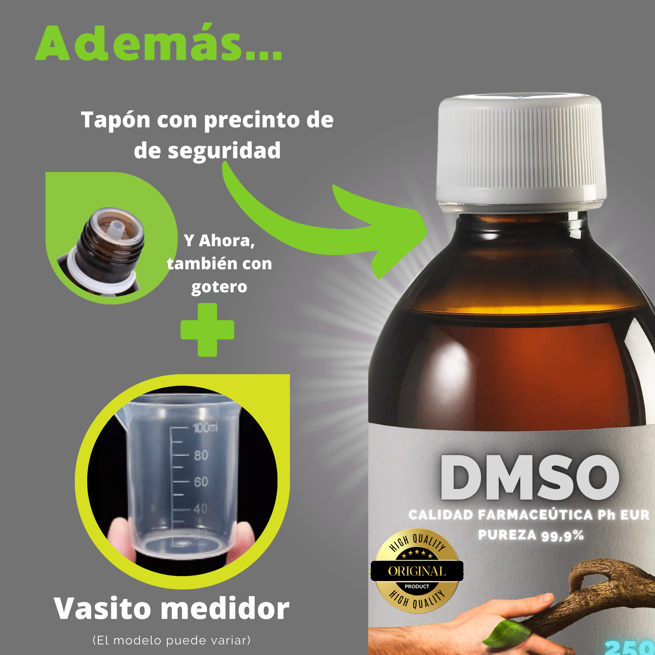 DMSO 250 ml. Dimetilsulfóxido 99,98% Promo - Imagen 3